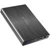 Rack RAIDSONIC Icy Box IB-231StU3-G, HDD, Extern, 2.5", SATA, USB 3.0, Negru + husa protectie