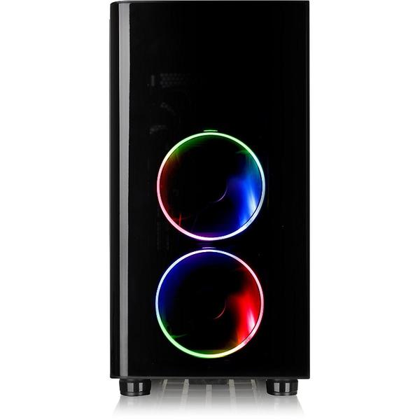 Carcasa Thermaltake View 31 Tempered Glass RGB Edition, MiddleTower, Fara sursa, Negru