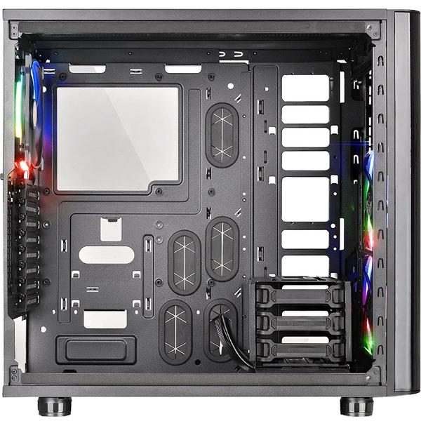 Carcasa Thermaltake View 31 Tempered Glass RGB Edition, MiddleTower, Fara sursa, Negru