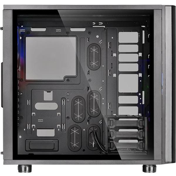 Carcasa Thermaltake View 31 Tempered Glass RGB Edition, MiddleTower, Fara sursa, Negru