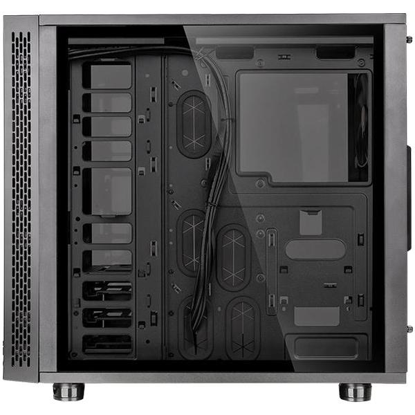 Carcasa Thermaltake View 31 Tempered Glass RGB Edition, MiddleTower, Fara sursa, Negru