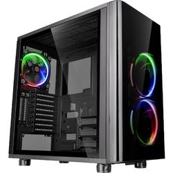 View 31 Tempered Glass RGB Edition, MiddleTower, Fara sursa, Negru