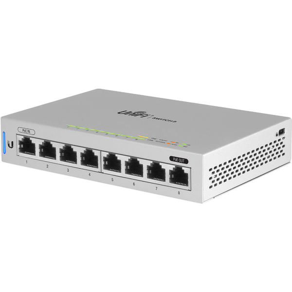 Switch Ubiquiti UniFi Switch 8 US-8, Gigabit, 8x 10/100/1000Mbps, PoE