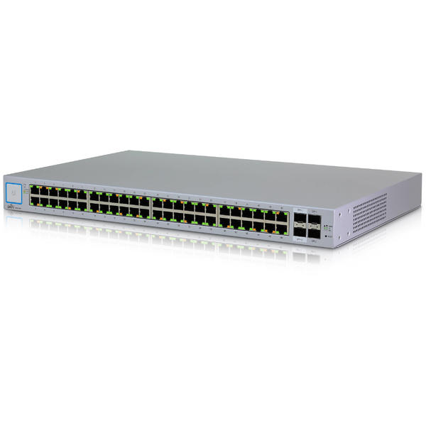 Switch Ubiquiti UniFi US-48, Gigabit, 48x 10/100/1000Mbps, 2 x SFP, 2 x SFP+, Management