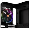 Carcasa Thermaltake View 28 RGB Riing Edition, MiddleTower, Fara sursa, Negru