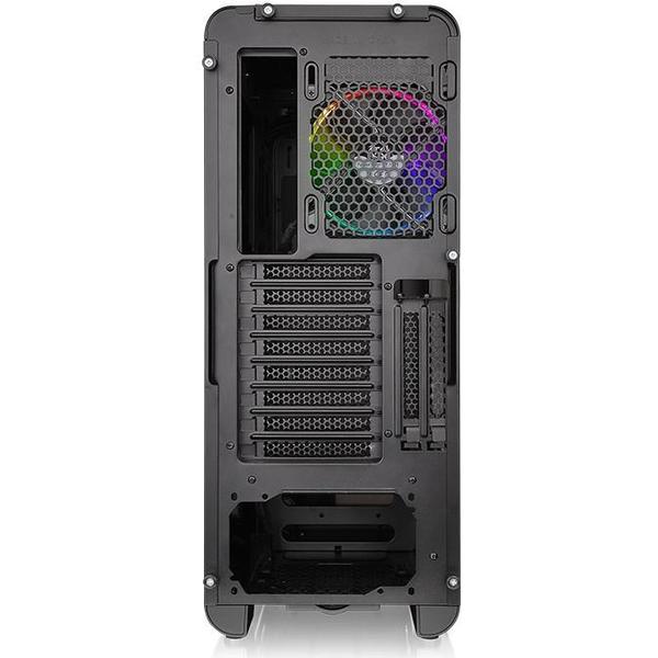 Carcasa Thermaltake View 28 RGB Riing Edition, MiddleTower, Fara sursa, Negru