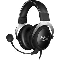 HyperX Cloud Silver, Jack 3.5mm, Negru/Argintiu