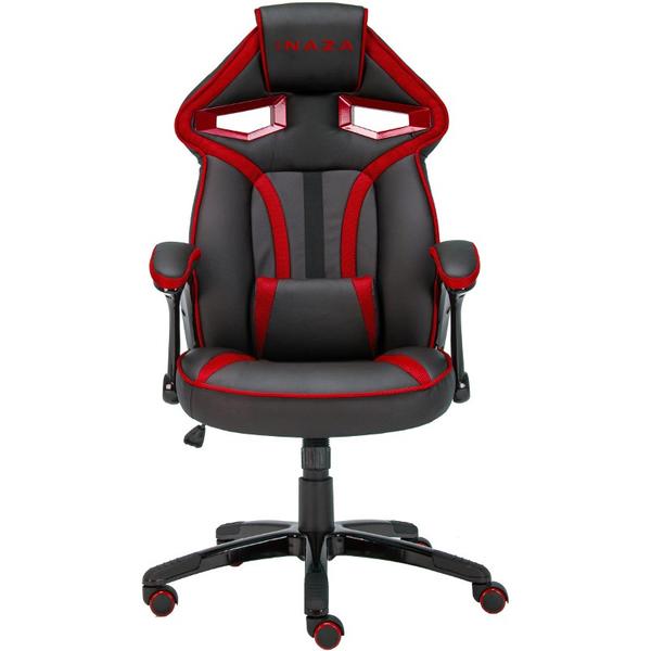 Scaun Gaming Inaza Cobra, Negru/Rosu