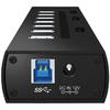 Hub USB RAIDSONIC Icy Box IB-AC6702, 7 x USB 3.0, Negru