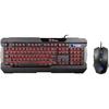 Kit Tastatura si Mouse Thermaltake Tt eSPORTS Commander Combo Multi Light, USB, Negru