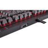 Tastatura Corsair STRAFE Red LED, USB, Layout US, Cherry MX Blue, Negru
