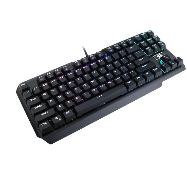 Tastatura Redragon Usas RGB, USB, Layout US, Negru