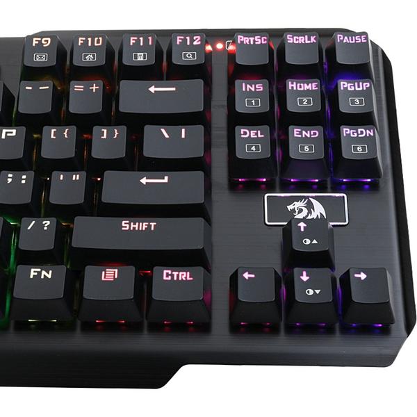 Tastatura Redragon Usas RGB, USB, Layout US, Negru