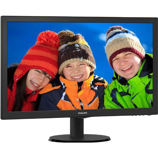 Monitor LED Philips 243V5LHAB5/00, 23.6'' Full HD, 1ms, Negru