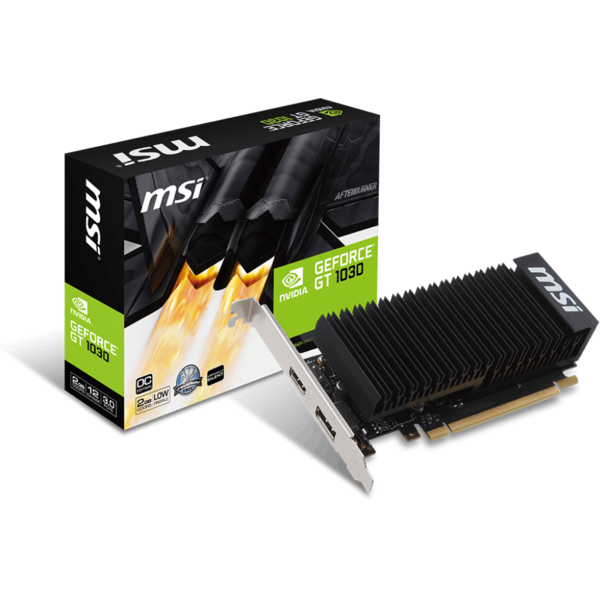 Placa video MSI GeForce GT 1030 2GH LP OC, 2GB GDDR5, 64 biti