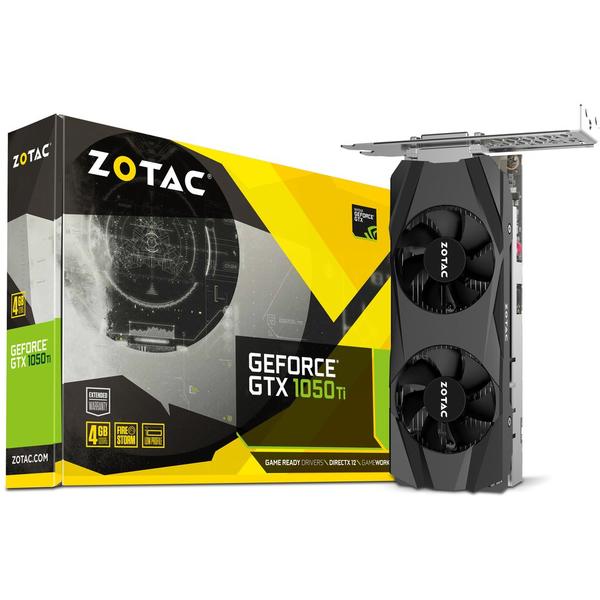Placa video Zotac GeForce GTX 1050 Ti Low Profile, 4GB GDDR5, 128 biti
