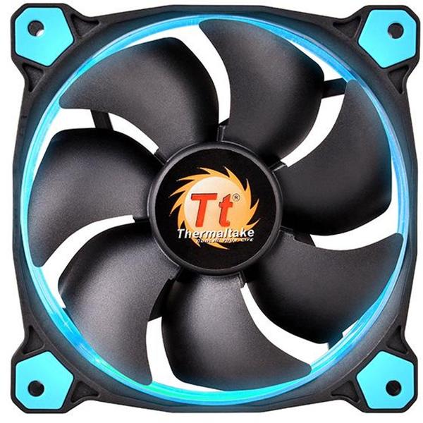 Ventilator PC Thermaltake Riing 12 High Static Pressure Blue LED, 120mm, 3 Fan Pack
