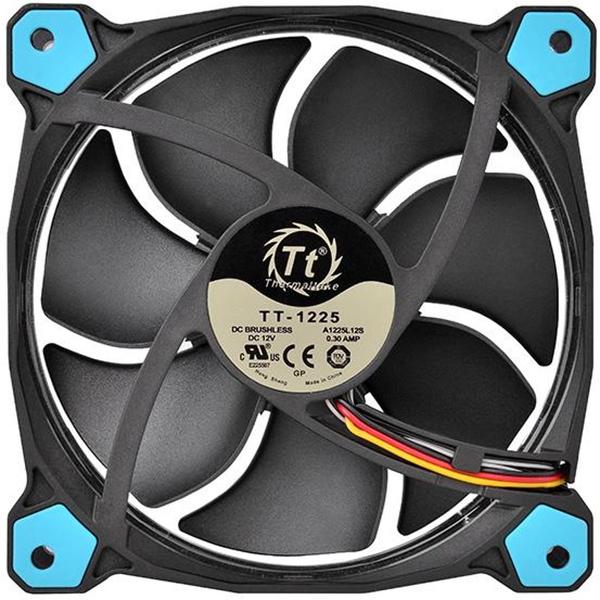 Ventilator PC Thermaltake Riing 12 High Static Pressure Blue LED, 120mm, 3 Fan Pack