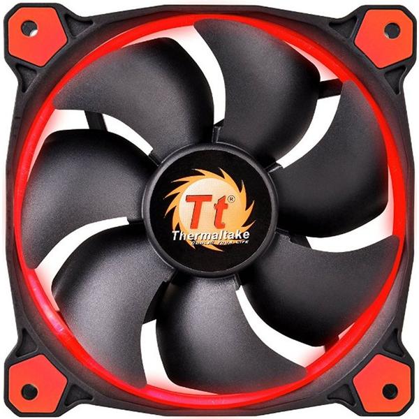 Ventilator PC Thermaltake Riing 12 High Static Pressure Red LED, 120mm, 3 Fan Pack