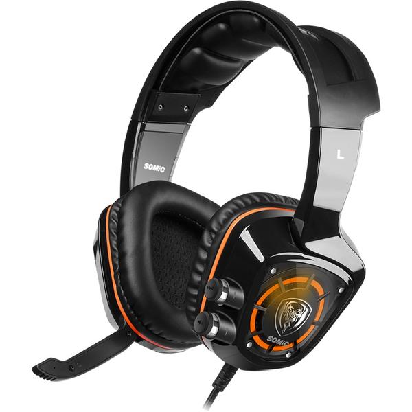 Casti gaming Somic G910 7.1 Surround Black, USB, Negru