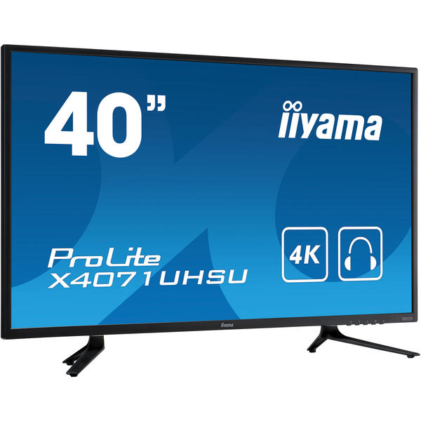 Monitor LED IIyama ProLite X4071UHSU-B1, 39.5'' 4K UHD, 3ms, Negru