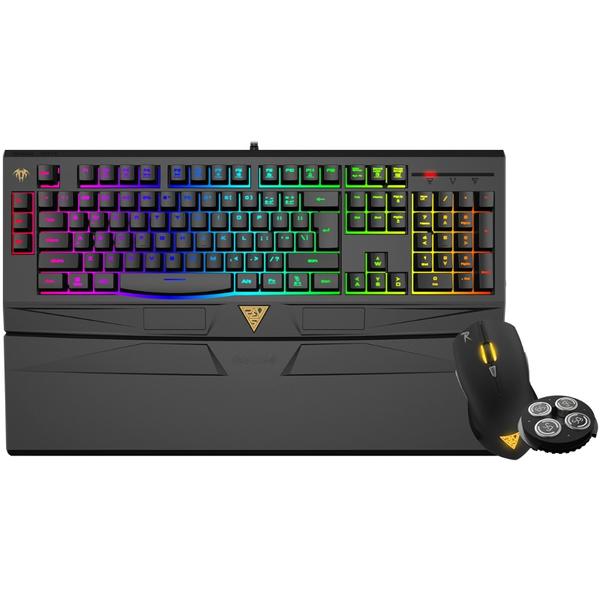 Kit Tastatura si Mouse Gamdias ARES 7 COLOR COMBO, USB, Negru