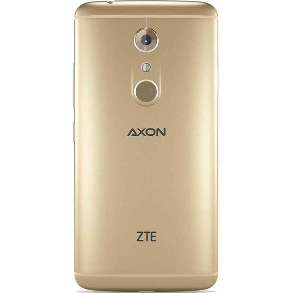 Smartphone ZTE Axon 7, Dual SIM, 5.5'' AMOLED Multitouch, Quad Core 2.15GHz + 1.6GHz, 4GB RAM, 64GB, 20MP, 4G, Ion Gold