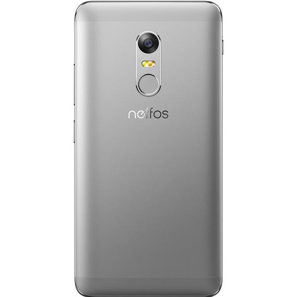 Smartphone TP-LINK Neffos X1, Dual SIM, 5.0'' IPS Multitouch, Octa Core 1.8GHz + 1.0GHz, 2GB RAM, 16GB, 13MP, 4G, Cloudy Grey