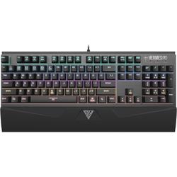 Tastatura gaming Gamdias HERMES M1 7COLOR, USB, Layout US, Negru/Argintiu