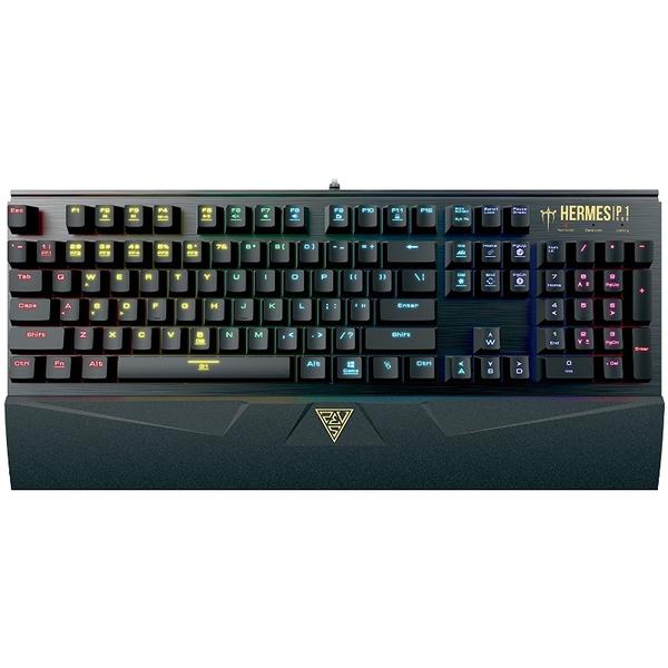 Tastatura gaming Gamdias HERMES P1 RGB, USB, Layout US, Negru