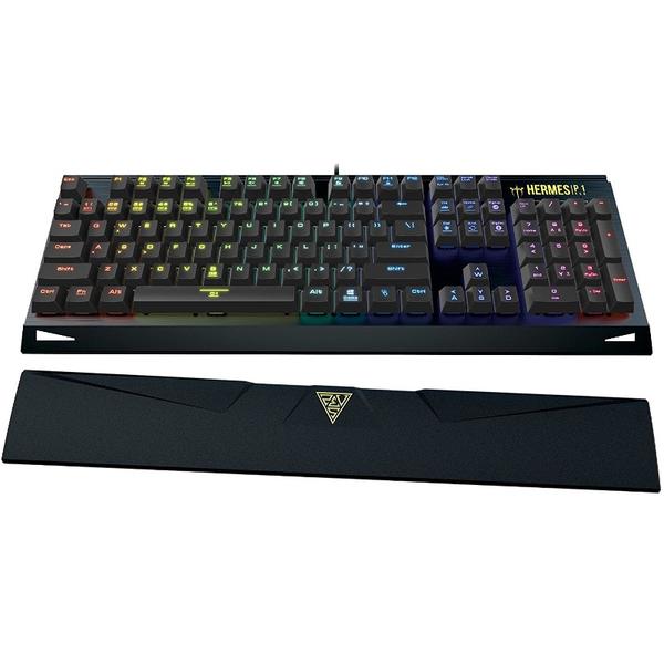 Tastatura gaming Gamdias HERMES P1 RGB, USB, Layout US, Negru