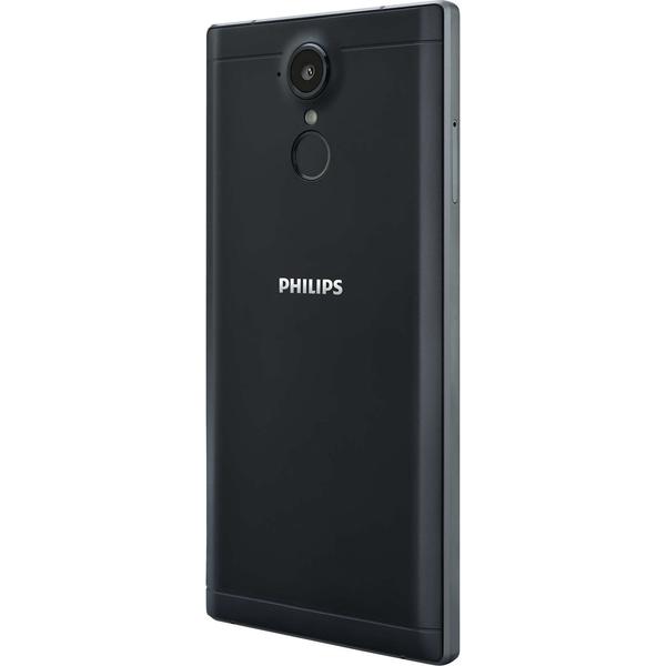 Smartphone Philips X586, Dual SIM, 5.0'' IPS Multitouch, Quad Core 1.3GHz, 2GB RAM, 16GB, 13MP, 4G, Black