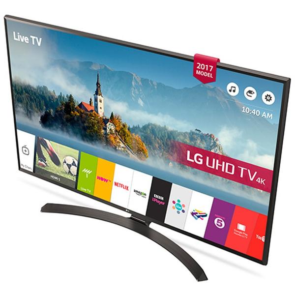 Televizor LED LG Smart TV 43UJ635V, 109cm, 4K UHD, Negru