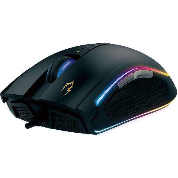 Mouse gaming Gamdias ZEUS P1 RGB, USB, Optic, 12000dpi, Negru