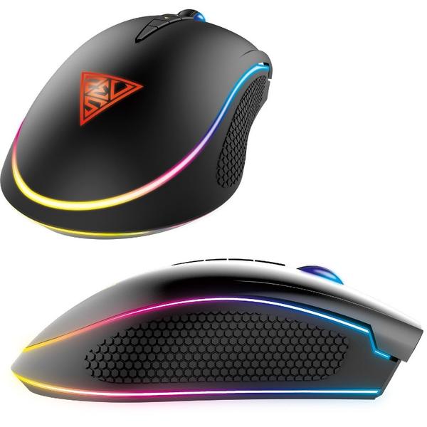 Mouse gaming Gamdias ZEUS P1 RGB, USB, Optic, 12000dpi, Negru