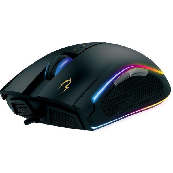 Mouse gaming Gamdias ZEUS M1 RGB, USB, Optic, 7000dpi, Negru