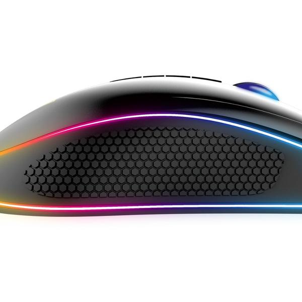 Mouse gaming Gamdias ZEUS M1 RGB, USB, Optic, 7000dpi, Negru