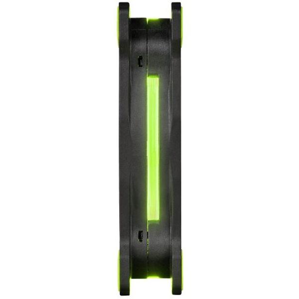 Ventilator PC Thermaltake Riing 12 High Static Pressure Green LED, 120mm, 3 Fan Pack