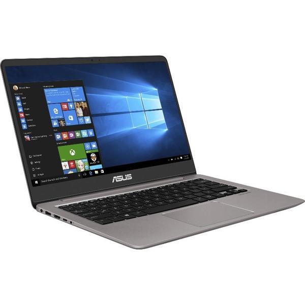 Laptop Asus ZenBook UX410UA-GV040T, 14.0'' FHD, Core i7-7500U 2.7GHz, 16GB DDR4, 1TB HDD + 256GB SSD, Intel HD 620, Win 10 Home 64bit, Gri