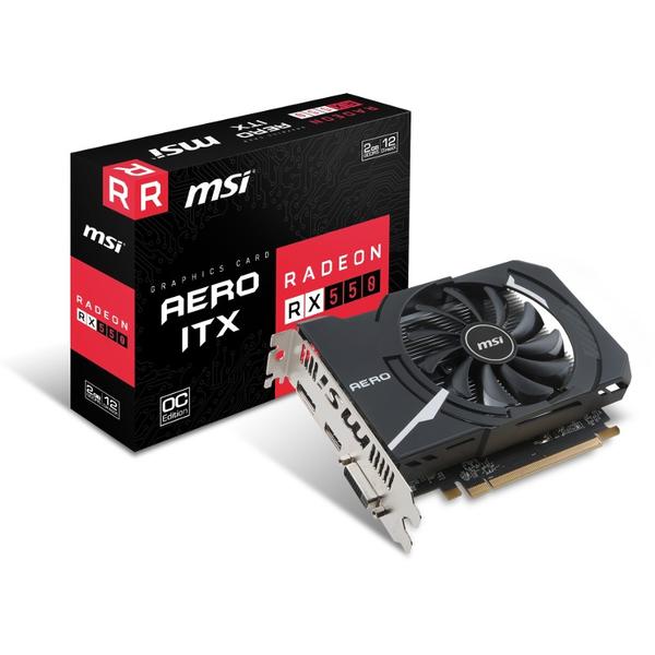 Placa video MSI Radeon RX 550 AERO ITX OC, 2GB GDDR5, 128 biti