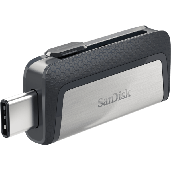 Memorie USB SanDisk Ultra Dual Drive, 128GB, USB 3.1/USB Type-C, Negru/Argintiu