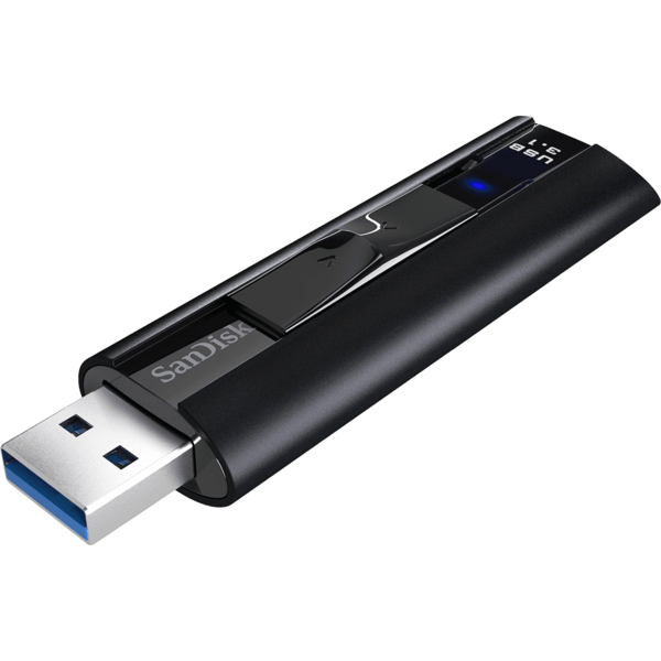 Memorie USB SanDisk Extreme PRO, 128GB, USB 3.1, Negru