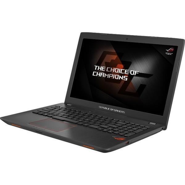 Laptop Asus ROG GL553VE-FY025, 15.6'' FHD, Core i7-7700HQ 2.8GHz, 16GB DDR4, 1TB HDD + 128GB SSD, GeForce GTX 1050 Ti 4GB, Endless OS, Negru