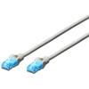 Patch Cord Digitus UTP, Premium, RJ45, Cat.5e, 1m, Gri