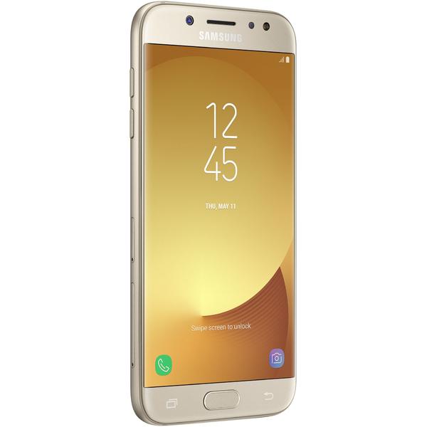 Smartphone Samsung Galaxy J7 (2017), Dual SIM, 5.5'' Super AMOLED Multitouch, Octa Core 1.6GHz, 3GB RAM, 16GB, 13MP, 4G, Gold