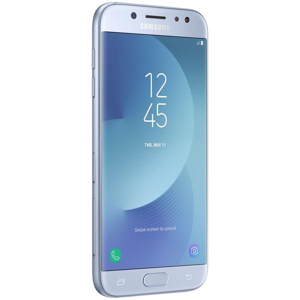 Smartphone Samsung Galaxy J7 (2017), Dual SIM, 5.5'' Super AMOLED Multitouch, Octa Core 1.6GHz, 3GB RAM, 16GB, 13MP, 4G, Silver Blue