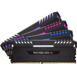 Vengeance RGB LED, 32GB, DDR4, 3200MHz, CL16, 1.35V, Kit Quad Channel