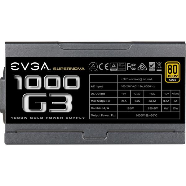 Sursa EVGA SuperNOVA 1000 G3, 1000W, Certificare 80+ Gold