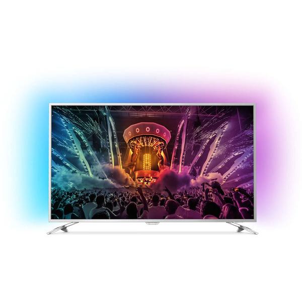 Televizor LED Philips Smart TV Android 55PUS6561/12, 139cm, 4K UHD, Argintiu
