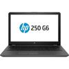 Laptop HP 250 G6, 15.6'' FHD, Core i3-6006U 2.0GHz, 8GB DDR4, 256B SSD, Intel HD 520, FreeDOS, Dark Ash Silver